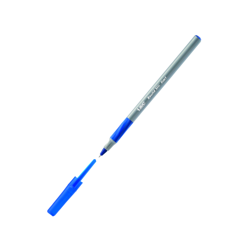 Ручка кулькова BIC (918543) ROUND STIC EXACT, чорнила сині